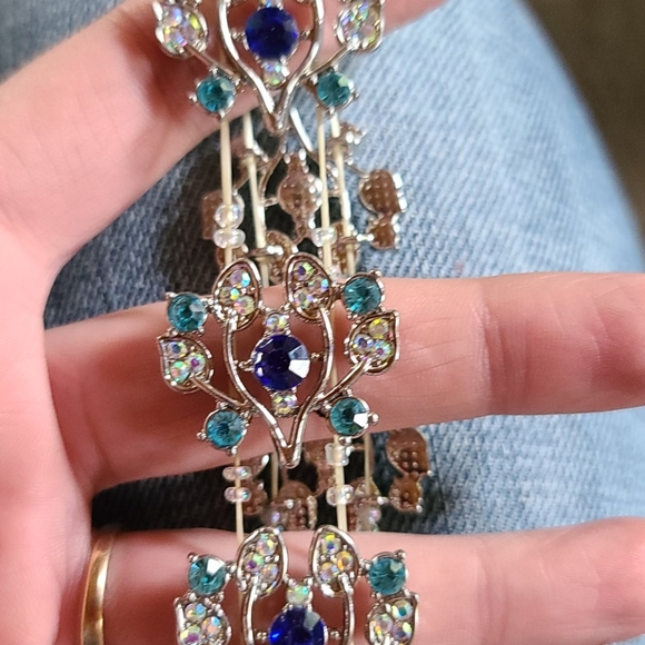 The Danbury Mint "Summer Breeze" Bracelet, Blue - Picture 3 of 3